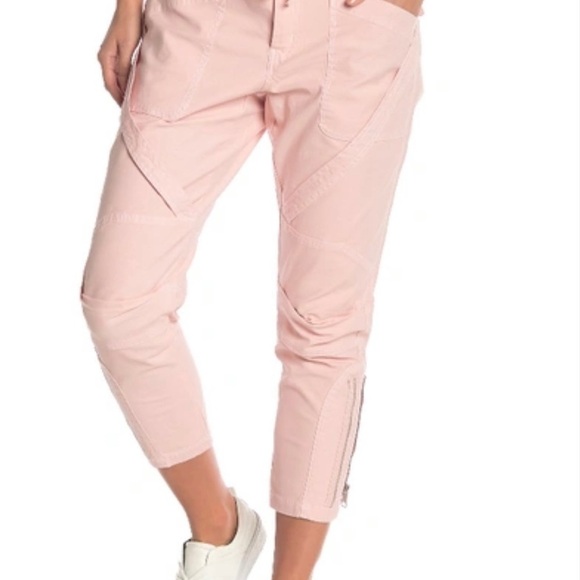 NWOT Women’s Current Elliott The Beverly Pant In Crystal Pink Size 25 - Picture 2 of 11